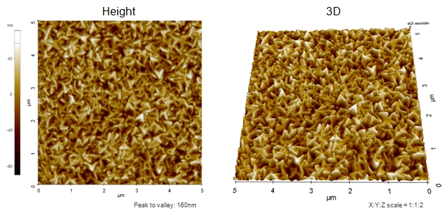 Tungsten coated wafer